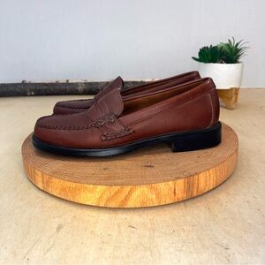 Bass Brown Leather Loafers